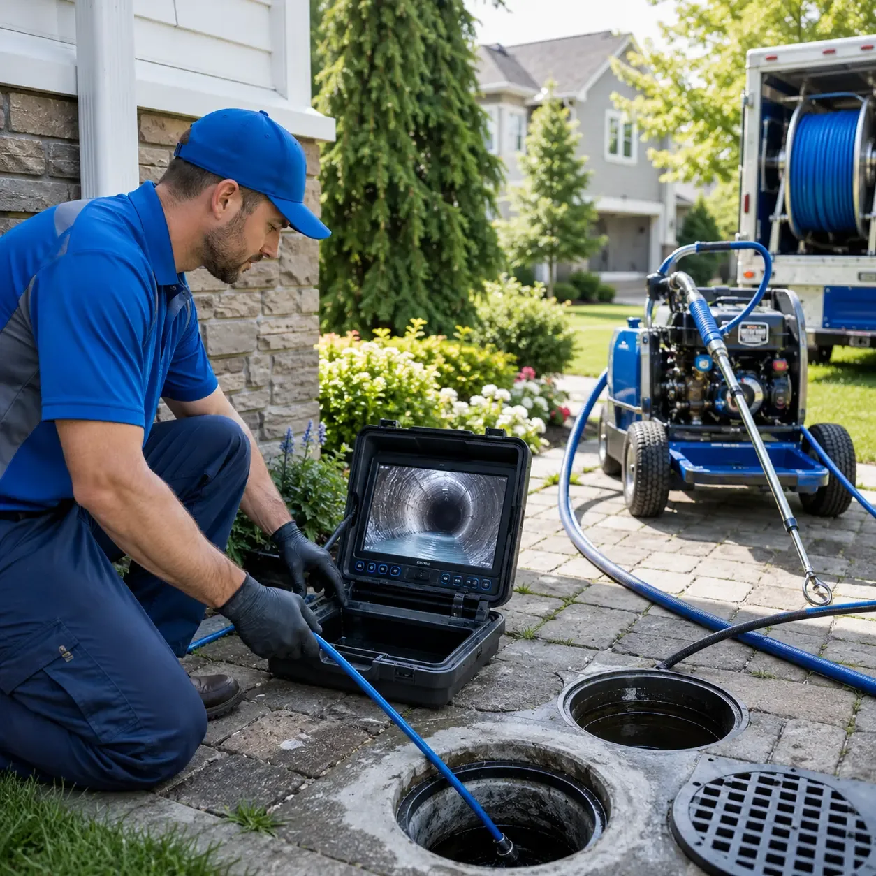 Outdoor drain cleaning professionals serving Greenlawn, NY